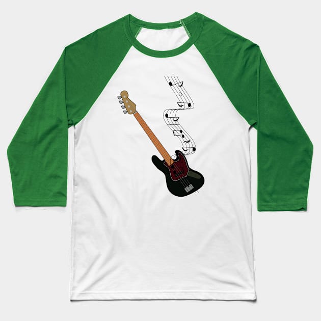 Guitar Baseball T-Shirt by Imagination